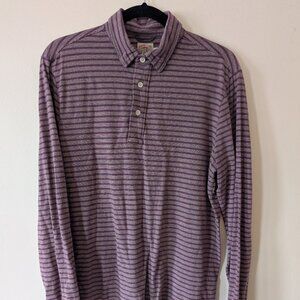 Faherty Men's Cloud Polo Long Sleeve Polo - Medium